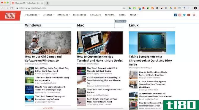Dimensi***, a Chrome extension to measure objects on a web page