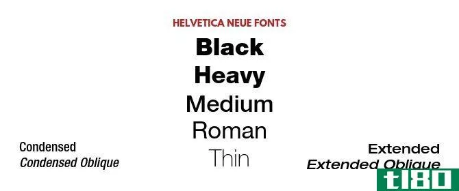 Helvetica Black Heavy Medium Thin