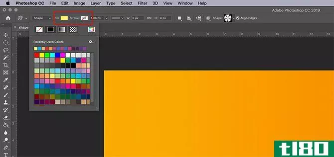 How to Use Custom Shape Tool Photoshop Fill and Stroke