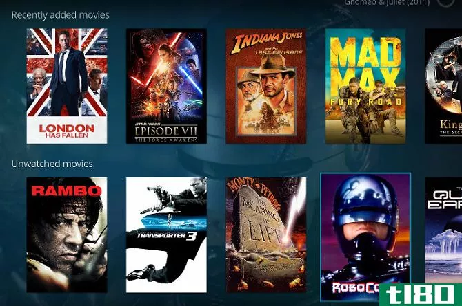 Kodi movie selection