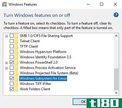 Enable Windows Subsystem for Linux
