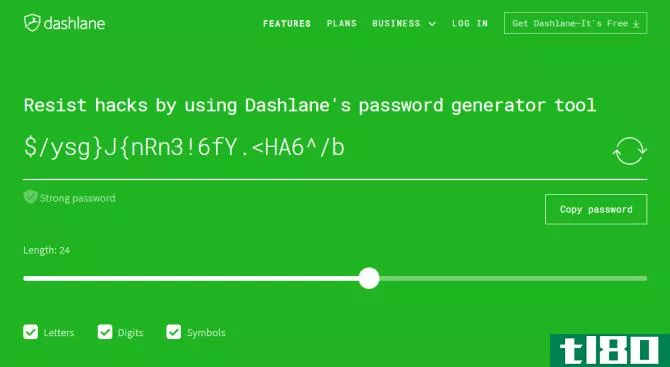 password generator dashlane