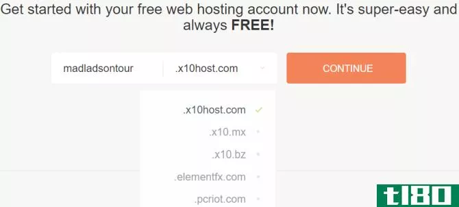 x10hosting free domain name hosting