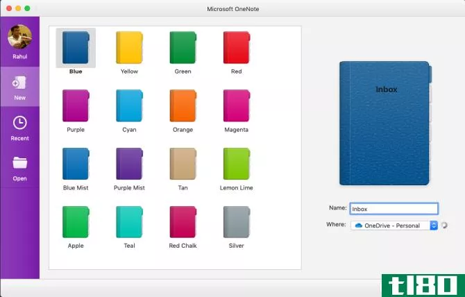 create a notebook in OneNote for Mac