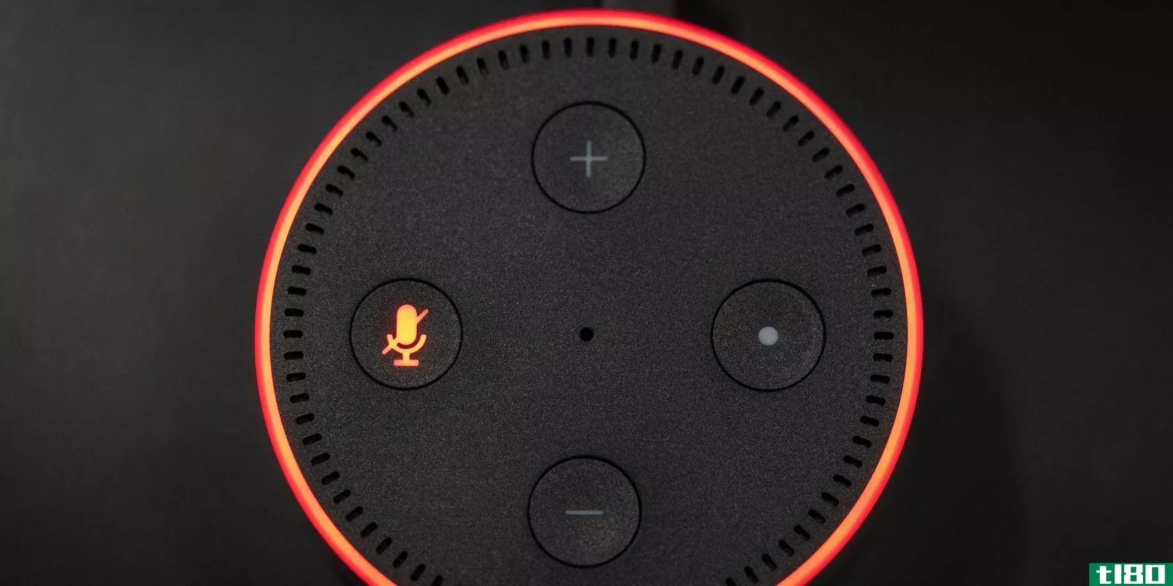 Amazon Alexa with its microphone off