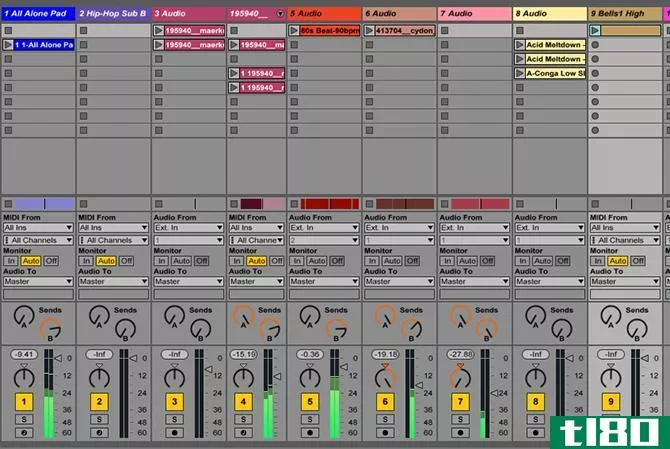 The Ableton Live Session View