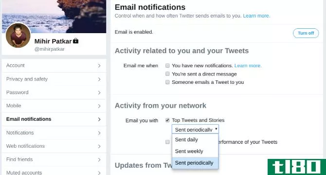 How to get email notificati*** from Twitter with the best tweets for you 