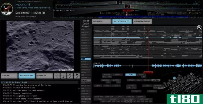 Apollo 11 in Real Time is a live recreation of the mission