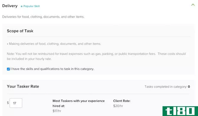 TaskRabbit jobs in the Delivery category