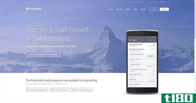 Encrypted email from ProtonMail