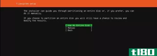 Installing the Server version of Ubuntu