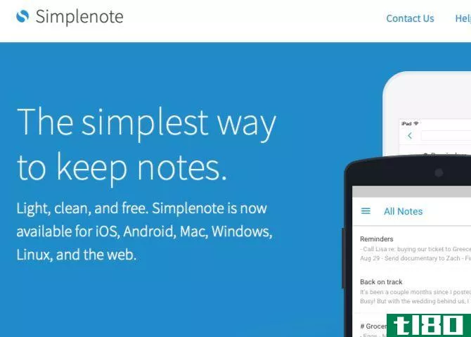 simplenote-homepage-view