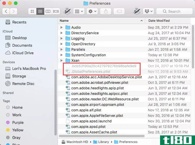 Always show hidden files in Finder on a Mac