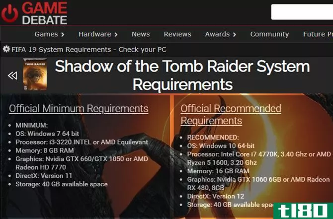 Game Debate System Requirements