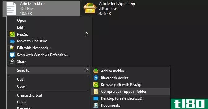 Windows File Zipped Example