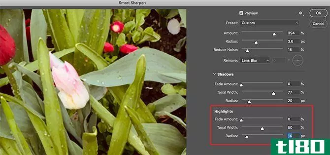 How to Sharpen Photos in Photoshop Highlights Settings