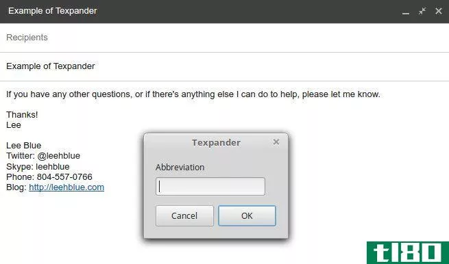 Texpander in action