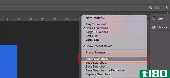 How to Create a Custom Color Palette in Photoshop Reset Swatches