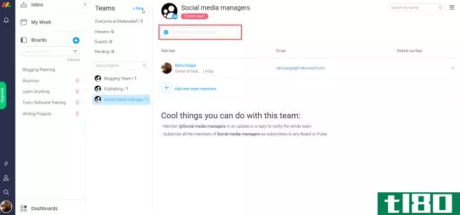 add new team members in monday.com