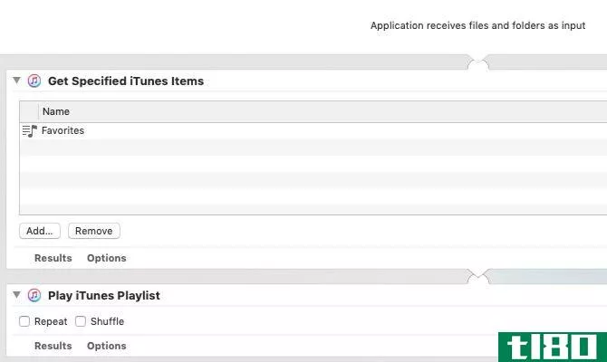 Automator app to play a specified playlist on Mac