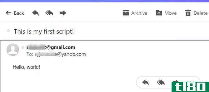 sending email with google script