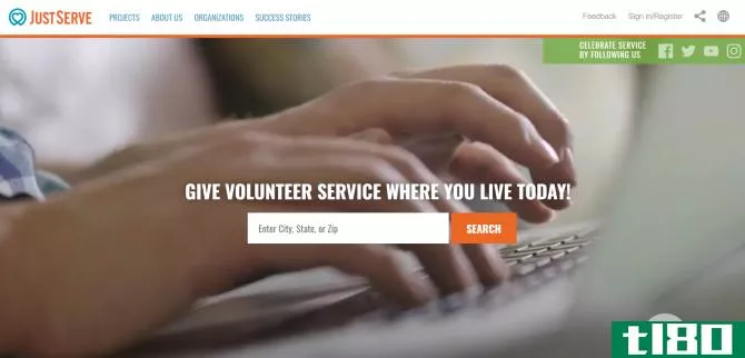 JustServe Volunteer Work Website