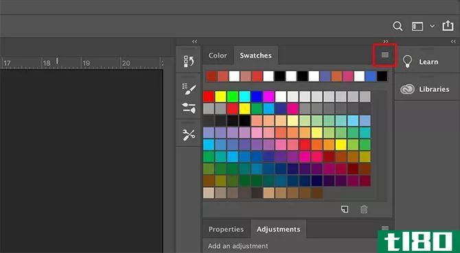 How to Create a Custom Color Palette in Photoshop Swatches Dropdown Menu