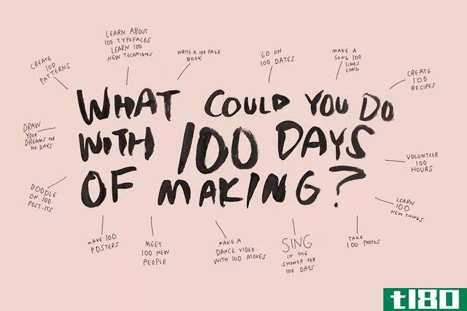 Create anything in 100 days.