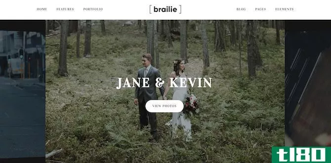 Brailie, a photography portfolio theme