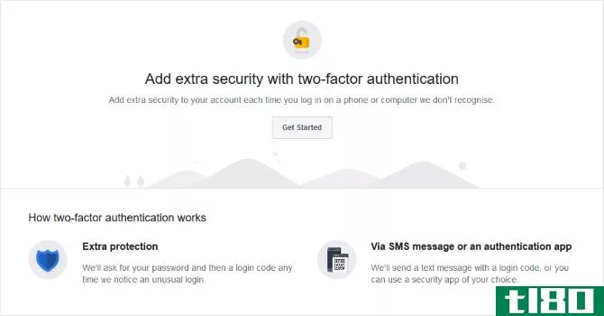 Adding two factor authentication on Facebook