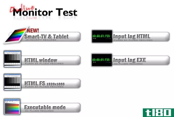 Online Monitor Test menu