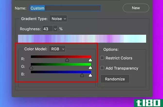Creating Custom Gradient in Photoshop Adjusting Noise