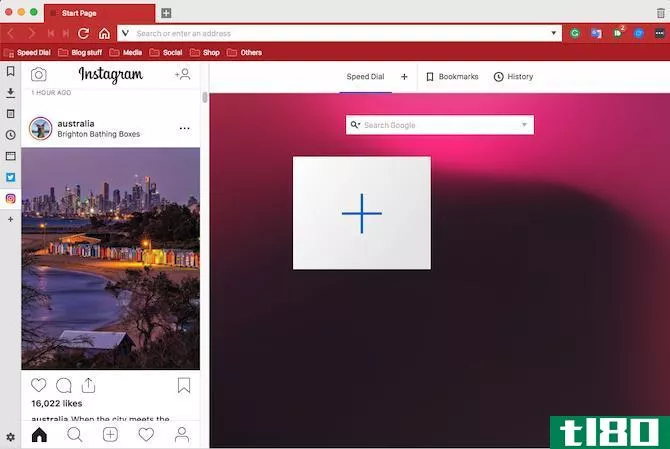 Upload to instagram from PC with Vivaldi