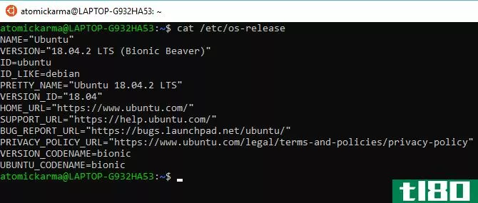 Check your Linux version with osrelease