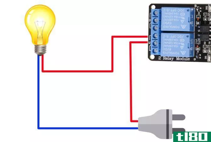 Inserting the relay into the lighting circuit