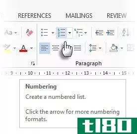 Insert Numbers in Tables