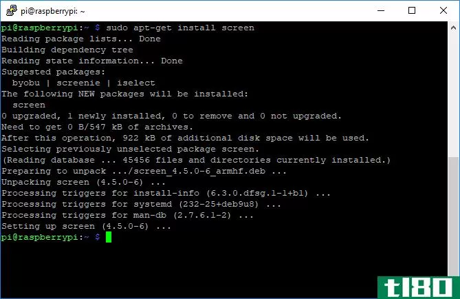 GNU Screen Terminal Installation Apt