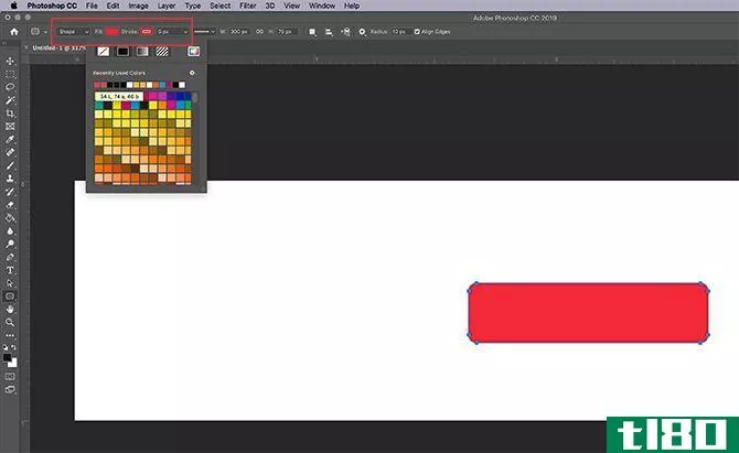 Change Color of Rectangle in Photoshop