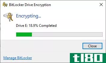 bitlocker drive encryption in process