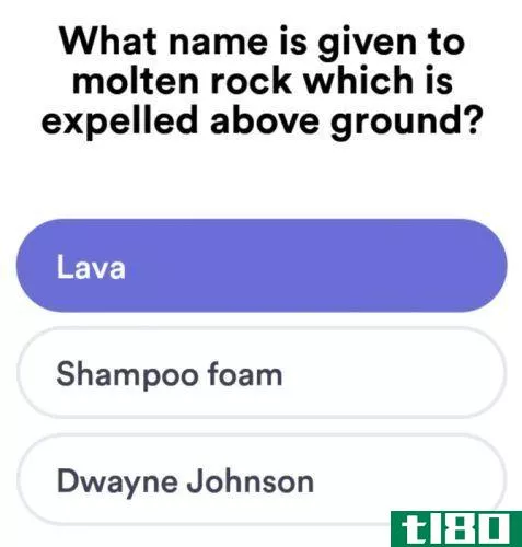 An easy HQ Trivia question