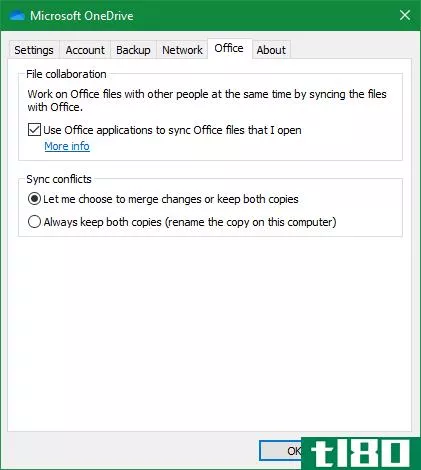 OneDrive Use Office Option