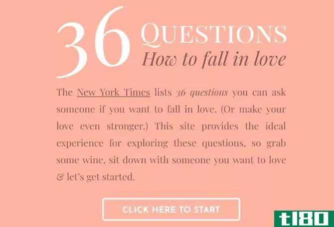36 questi*** to find out if you're in love