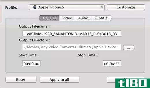 Converting video for iPhone 5 with Any Video Converter