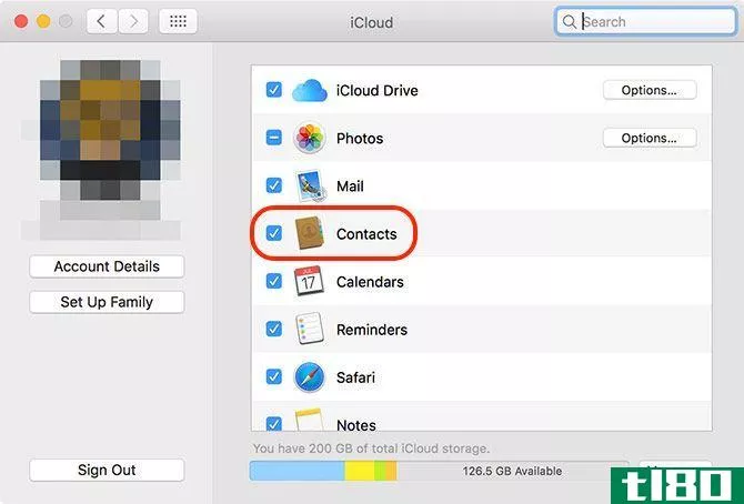 iCloud Contacts