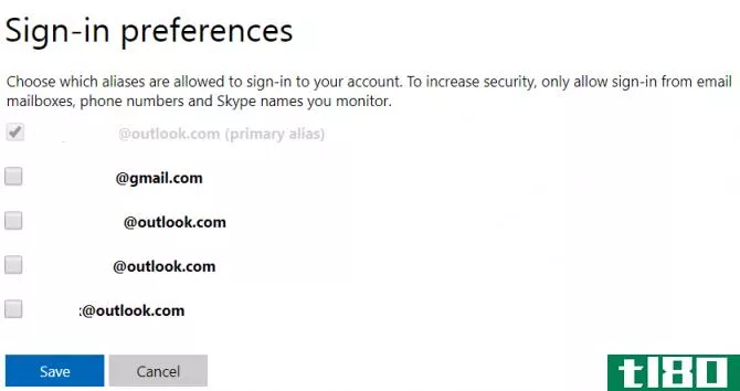 sign in preferences outlook.com