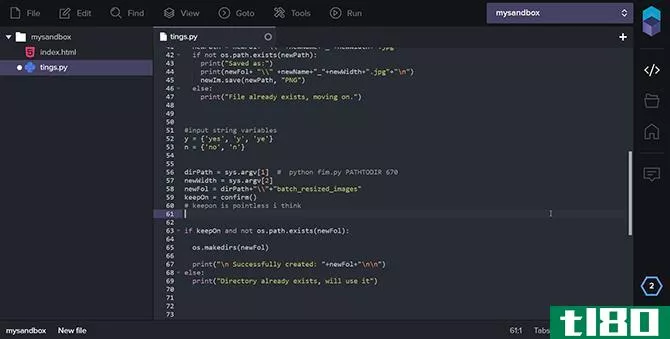 CodeTasty browser IDE