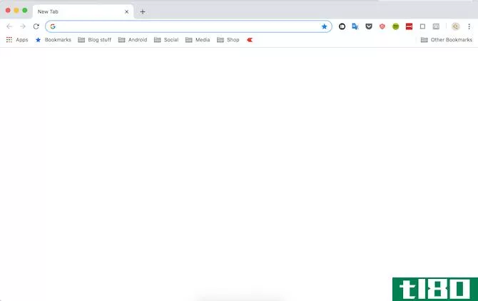 Blank New Tab Page Chrome