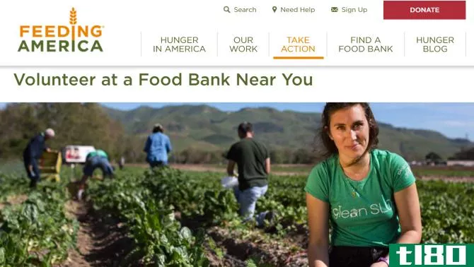 Feeding America Volunteer Website