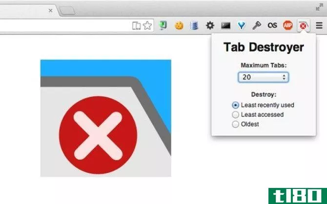 xTab limits the maximum number of tabs Chrome can open