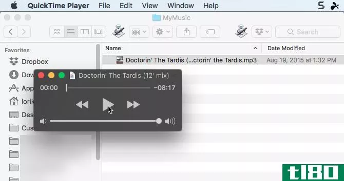 Click Play in the QuickTime Player app on Mac